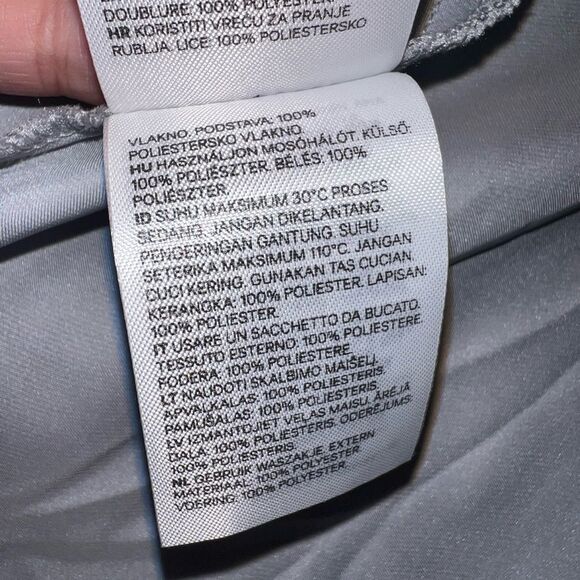 H&M Slate Blue Flared Peplum Style Tank Top Size Large EUC - Picture 6 of 8